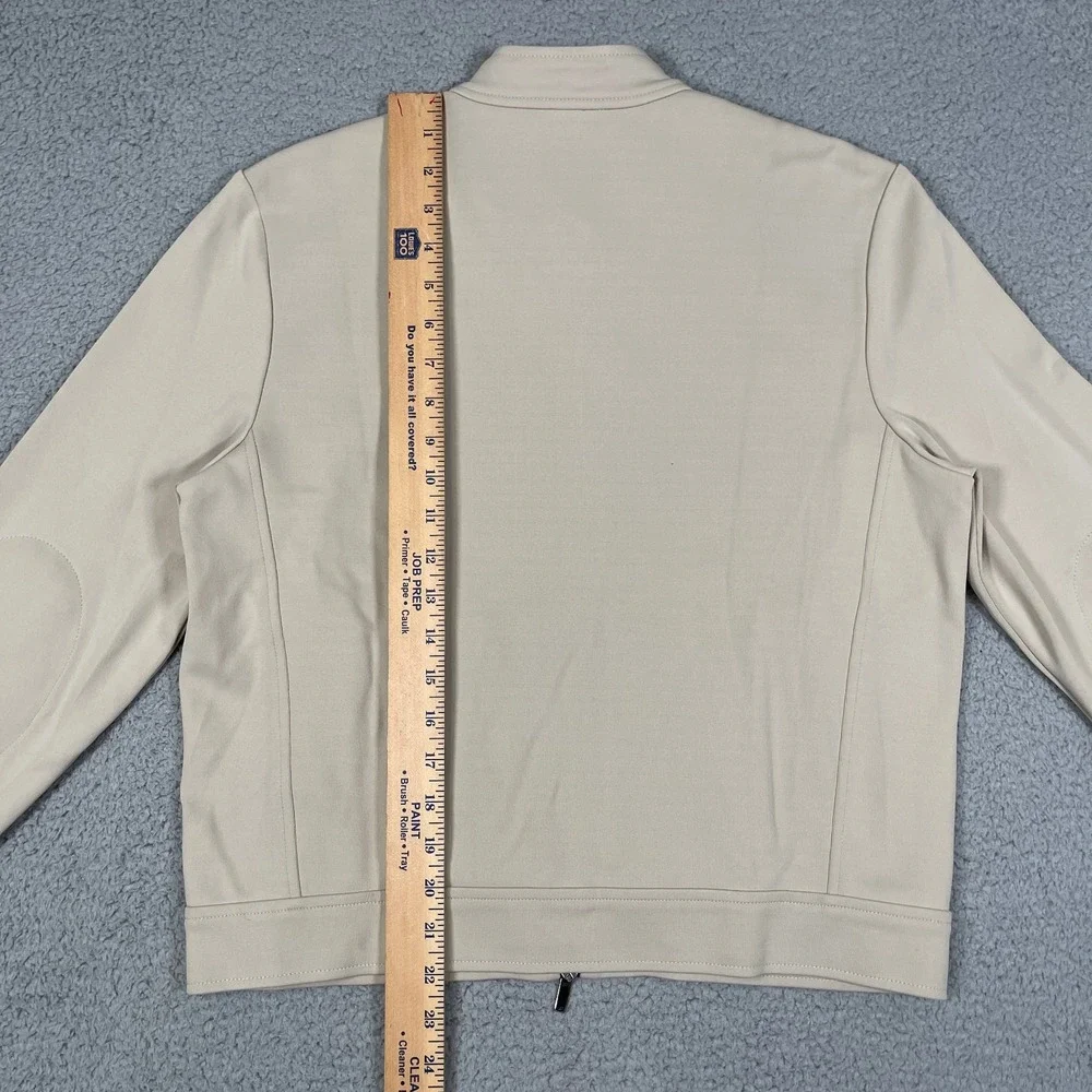 Vintage Polo Ralph Lauren Sport Jacket Womens L Beige‎ Cropped Fit USA Made 90s